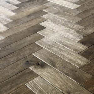 AGED AND DISTRESSED HERRINGBONE DESIGN